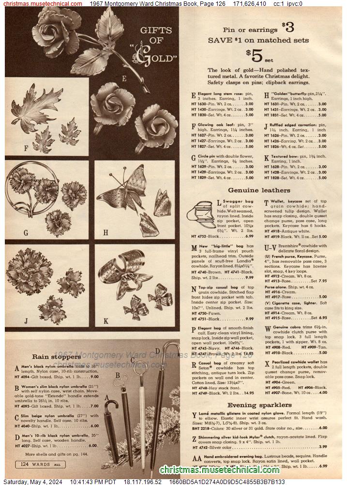 1967 Montgomery Ward Christmas Book, Page 126