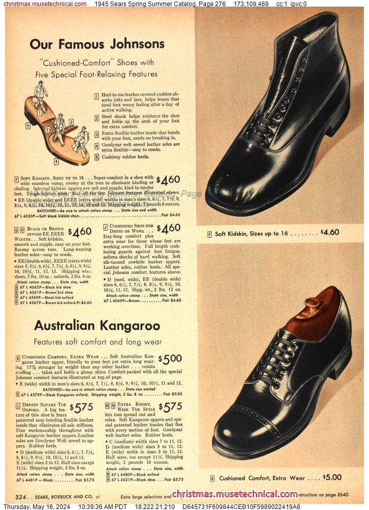 1945 Sears Spring Summer Catalog, Page 276