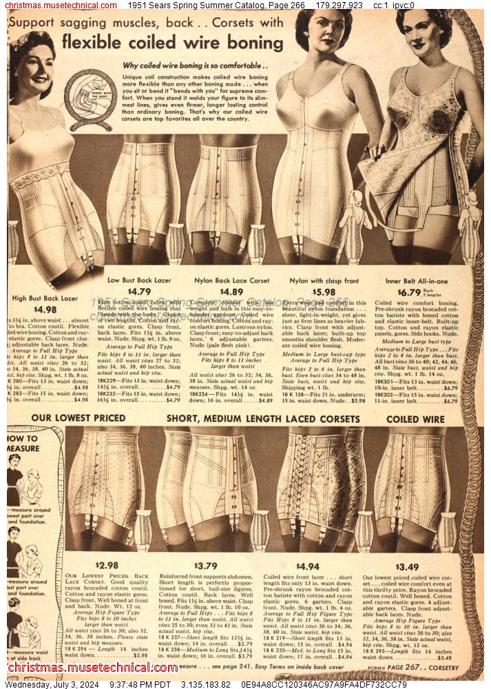 1951 Sears Spring Summer Catalog, Page 266