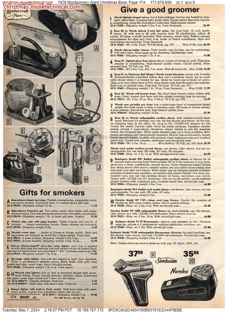 1976 Montgomery Ward Christmas Book, Page 174