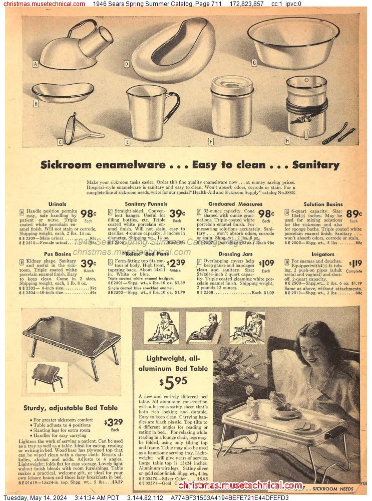 1946 Sears Spring Summer Catalog, Page 711