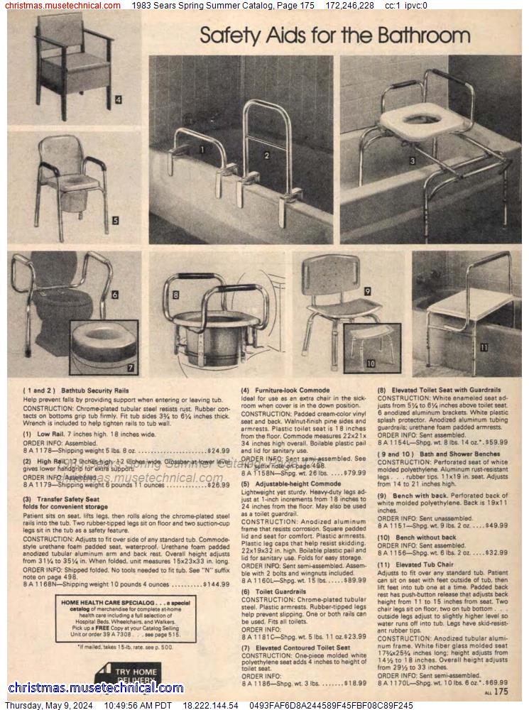 1983 Sears Spring Summer Catalog, Page 175