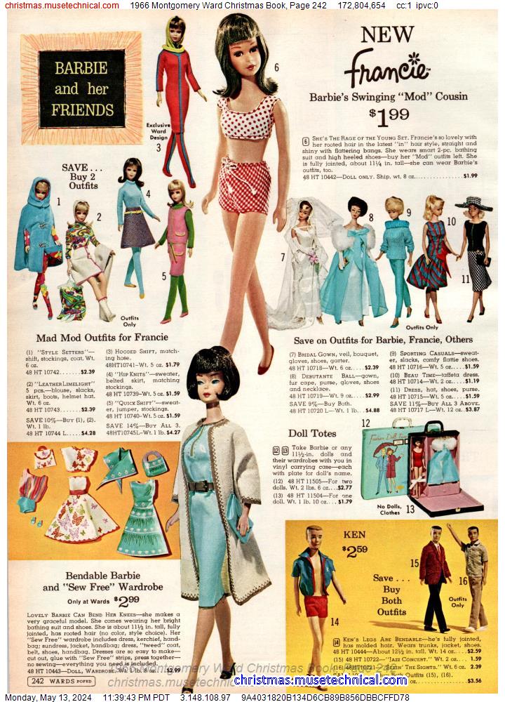 1966 Montgomery Ward Christmas Book, Page 242