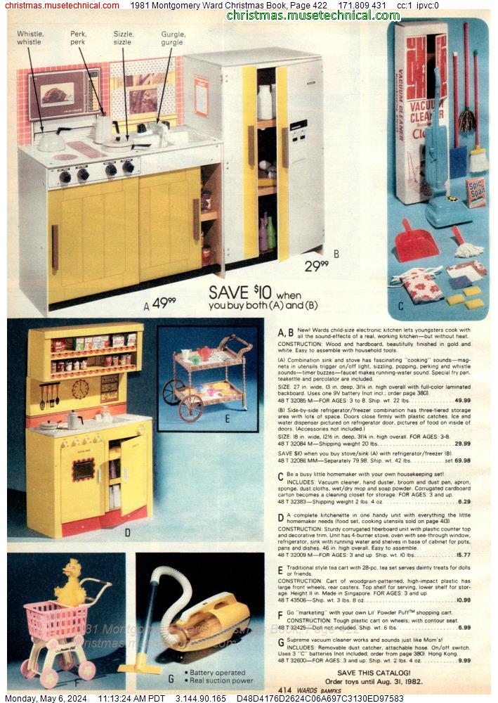 1981 Montgomery Ward Christmas Book, Page 422