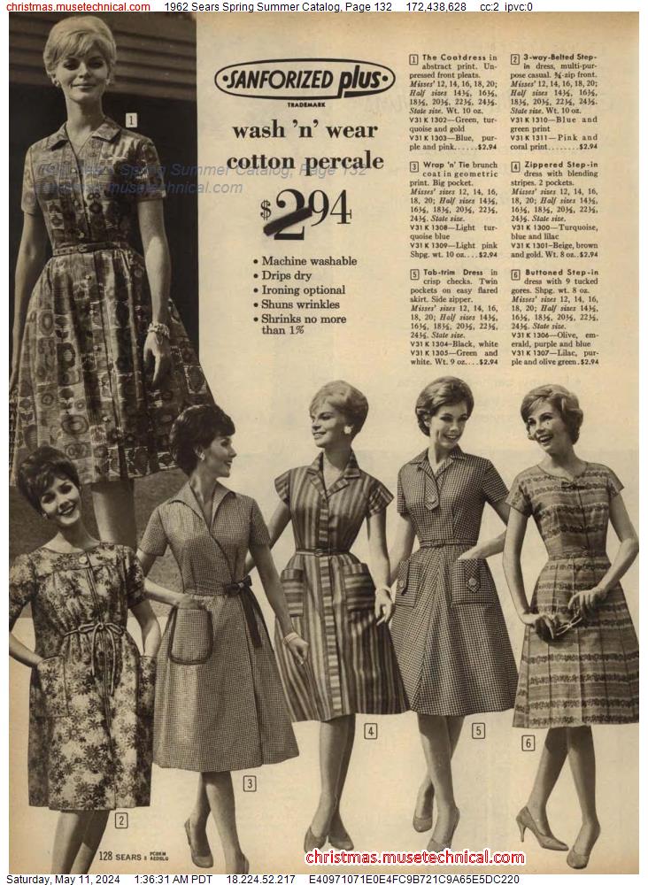 1962 Sears Spring Summer Catalog, Page 132