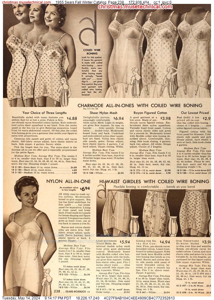 1955 Sears Fall Winter Catalog, Page 238