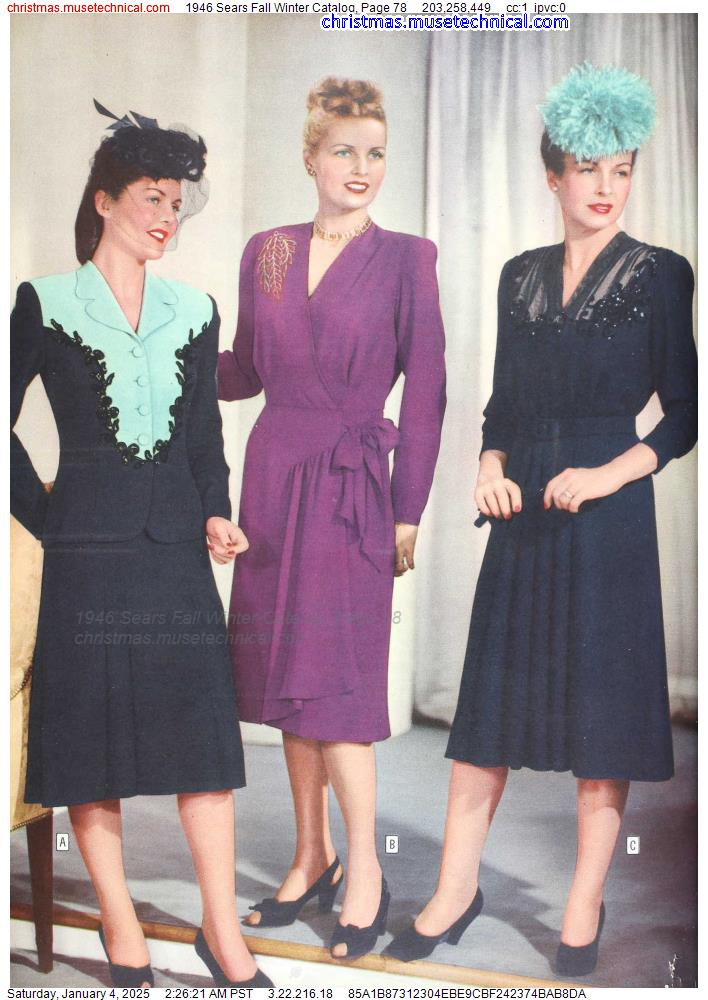 1946 Sears Fall Winter Catalog, Page 78