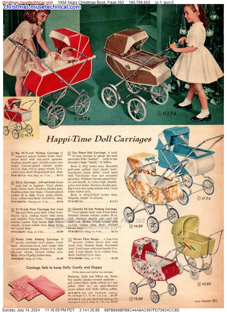 1958 Sears Christmas Book, Page 393