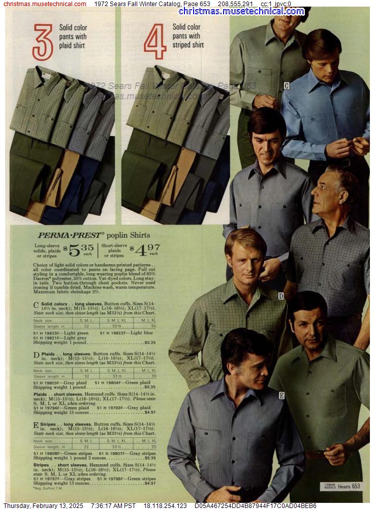 1972 Sears Fall Winter Catalog, Page 653