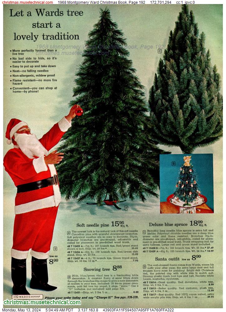 1968 Montgomery Ward Christmas Book, Page 192