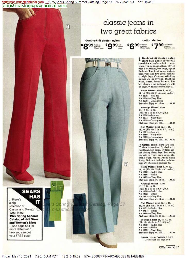 1975 Sears Spring Summer Catalog, Page 57