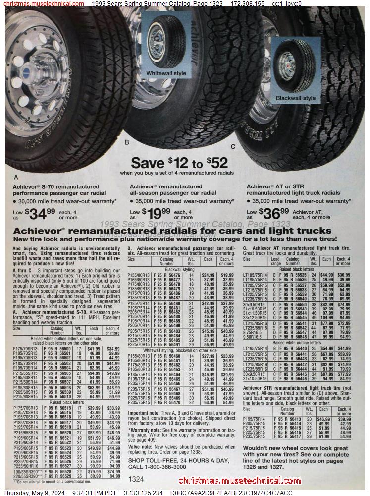1993 Sears Spring Summer Catalog, Page 1323