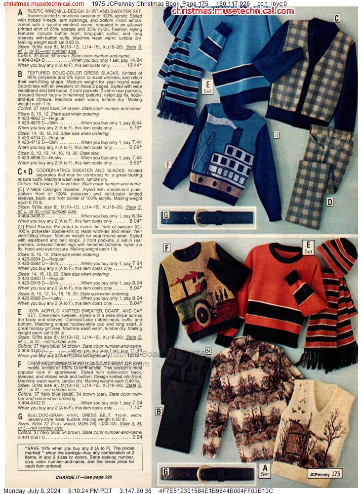1975 JCPenney Christmas Book, Page 175