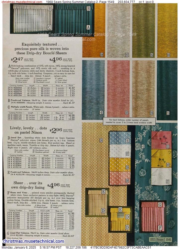 1968 Sears Spring Summer Catalog 2, Page 1549