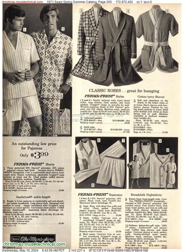 1971 Sears Spring Summer Catalog, Page 300
