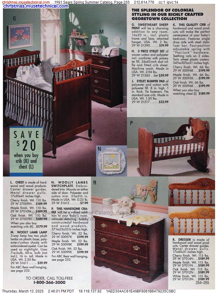 1991 Sears Spring Summer Catalog, Page 255