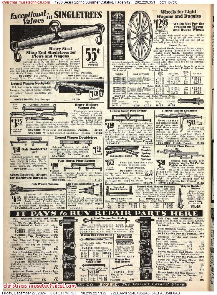 1930 Sears Spring Summer Catalog, Page 942