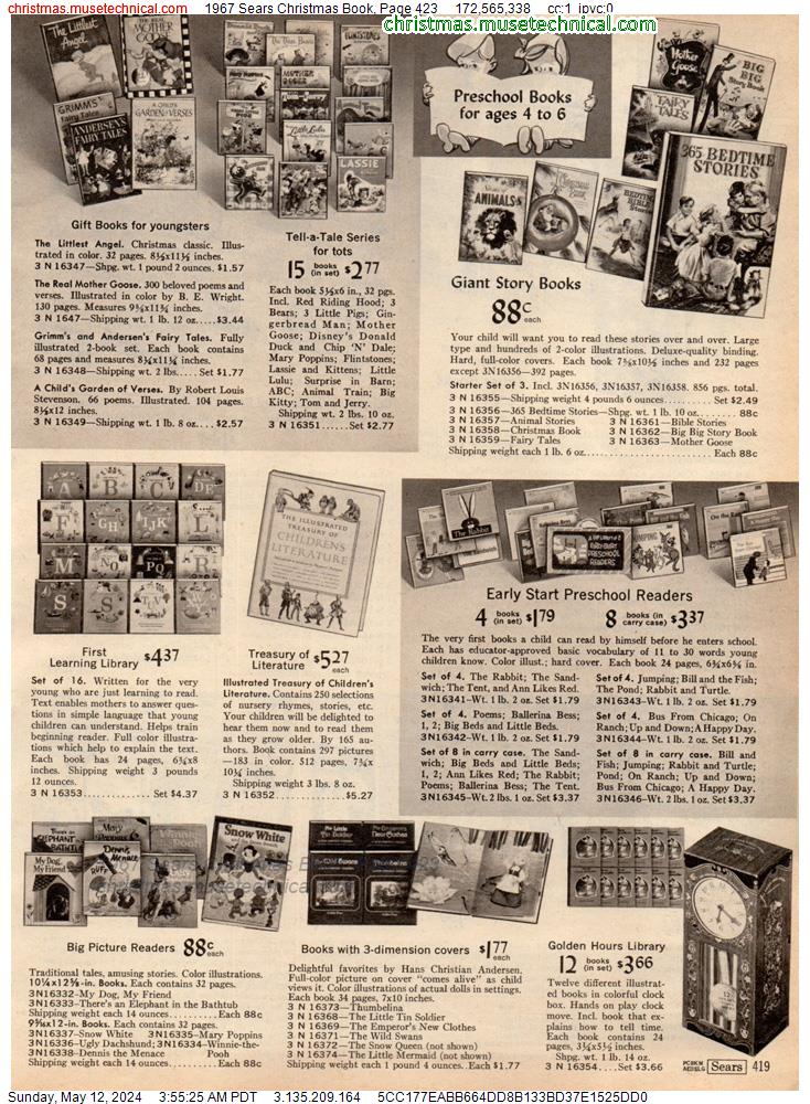 1967 Sears Christmas Book, Page 423