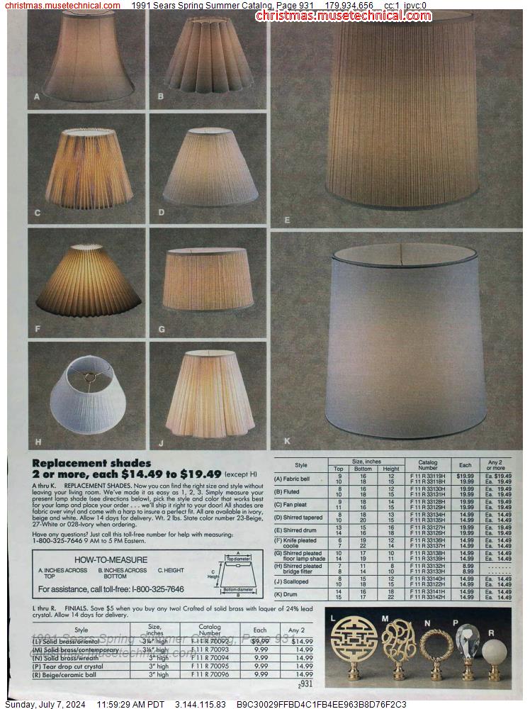 1991 Sears Spring Summer Catalog, Page 931