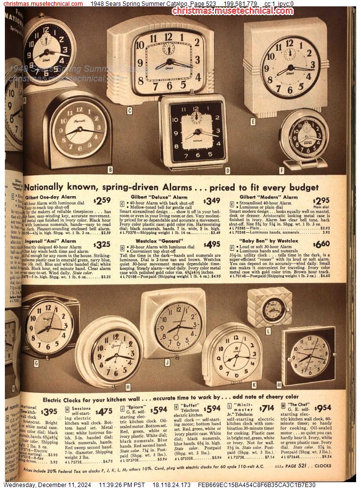 1948 Sears Spring Summer Catalog, Page 523