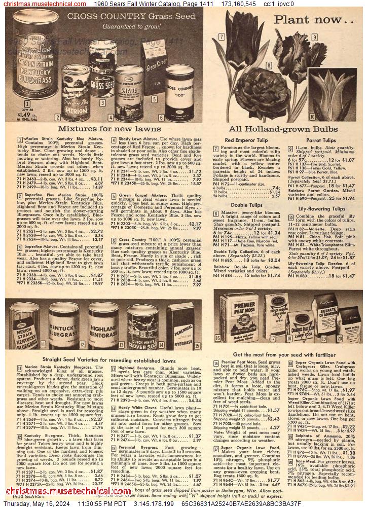 1960 Sears Fall Winter Catalog, Page 1411