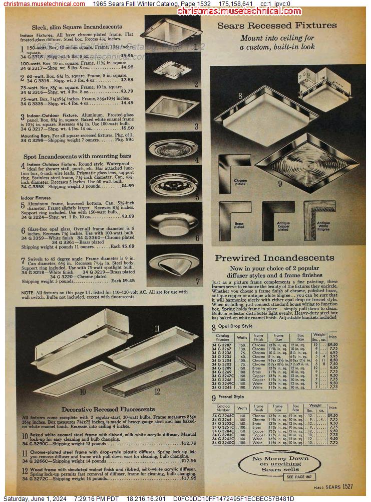 1965 Sears Fall Winter Catalog, Page 1532