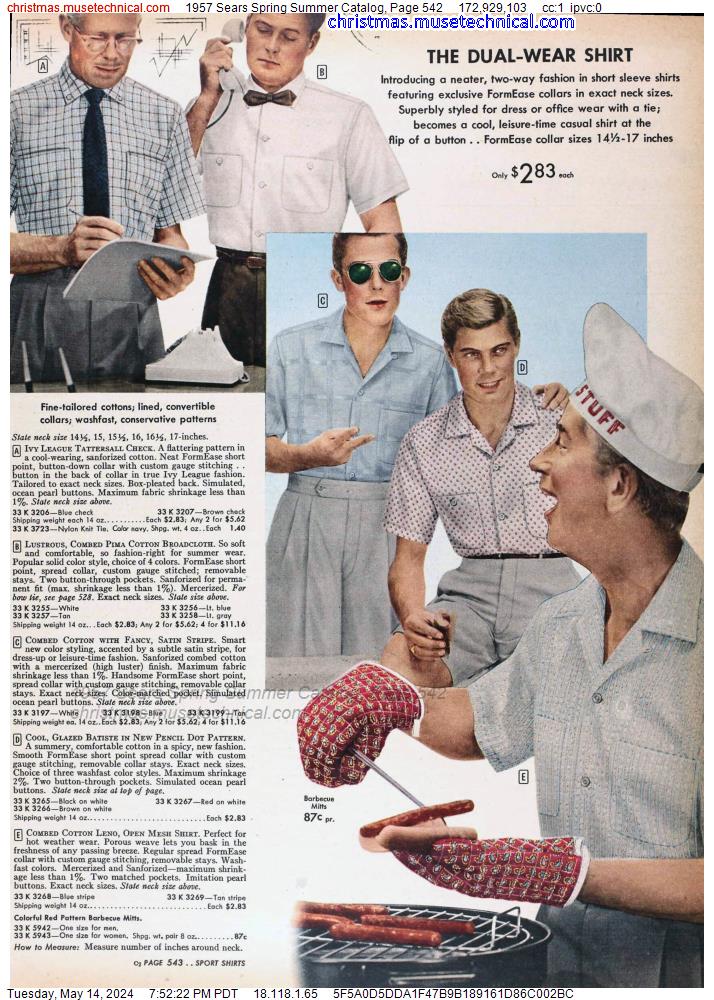 1957 Sears Spring Summer Catalog, Page 542