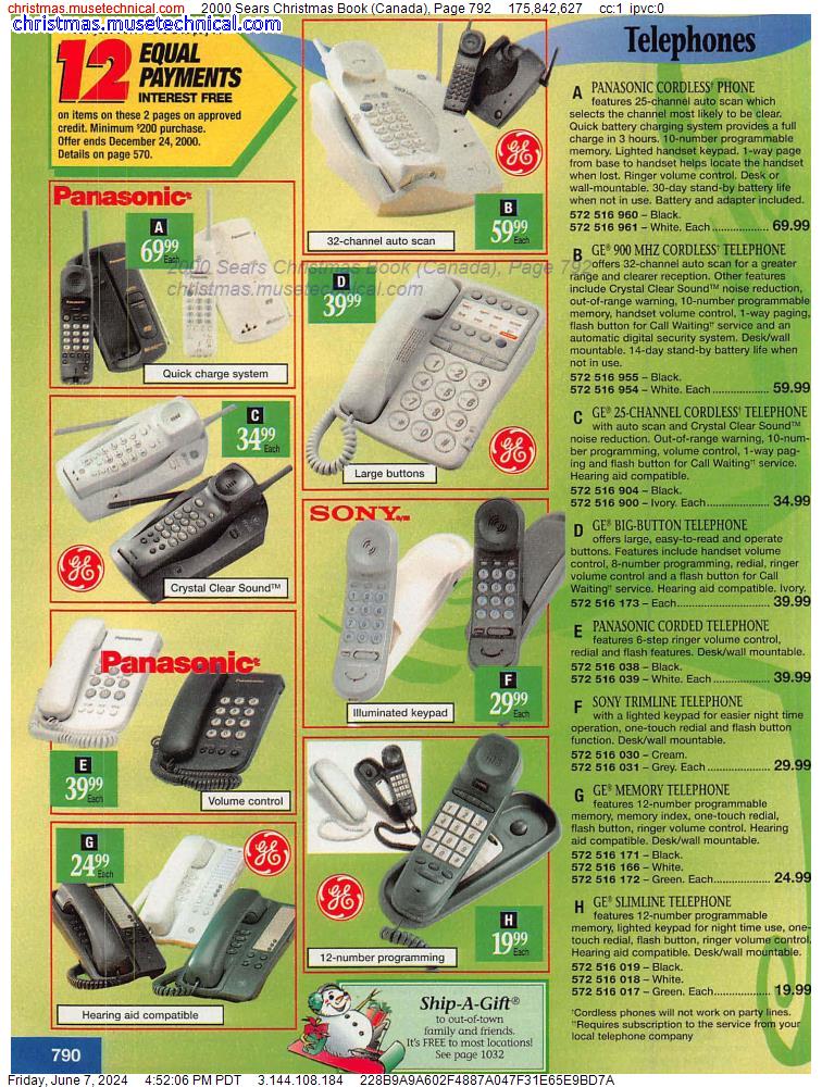 2000 Sears Christmas Book (Canada), Page 792