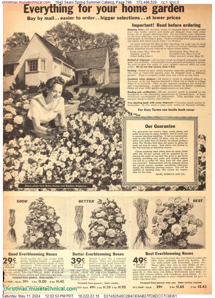 1942 Sears Spring Summer Catalog, Page 796