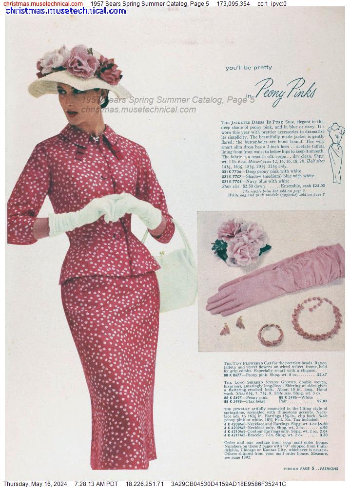 1957 Sears Spring Summer Catalog, Page 5
