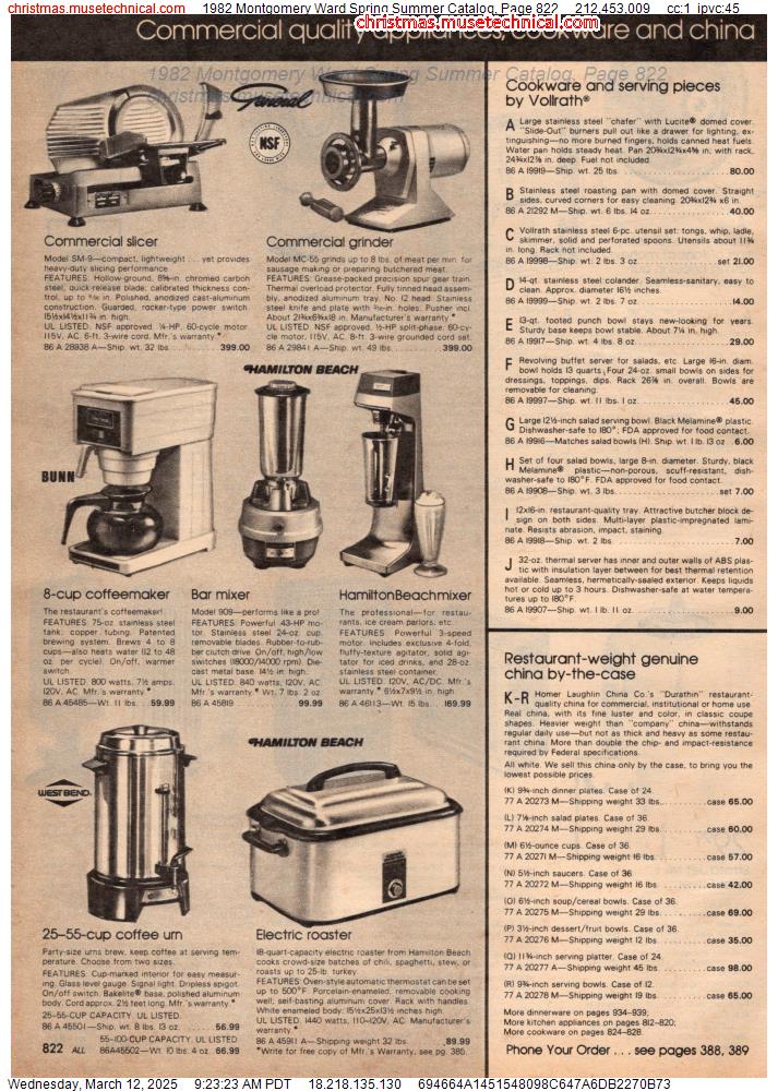 1982 Montgomery Ward Spring Summer Catalog, Page 822