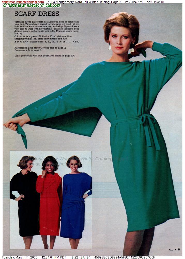 1984 Montgomery Ward Fall Winter Catalog, Page 5