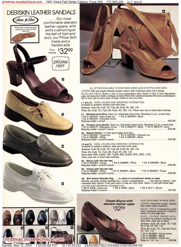 1981 Sears Fall Winter Catalog, Page 268
