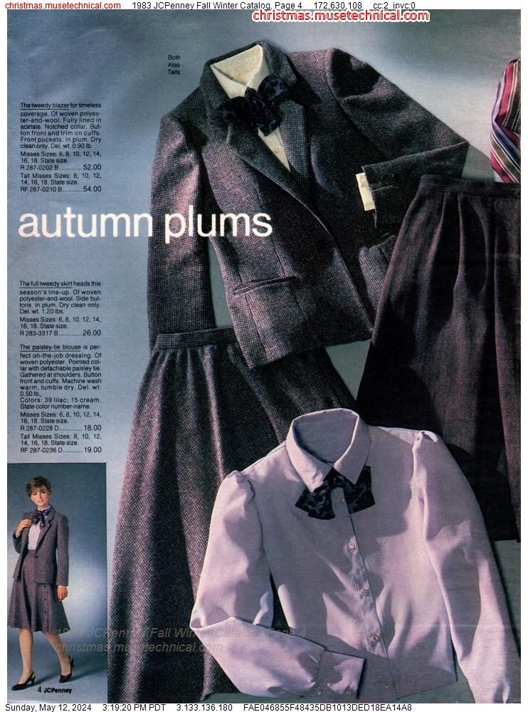 1983 JCPenney Fall Winter Catalog, Page 4