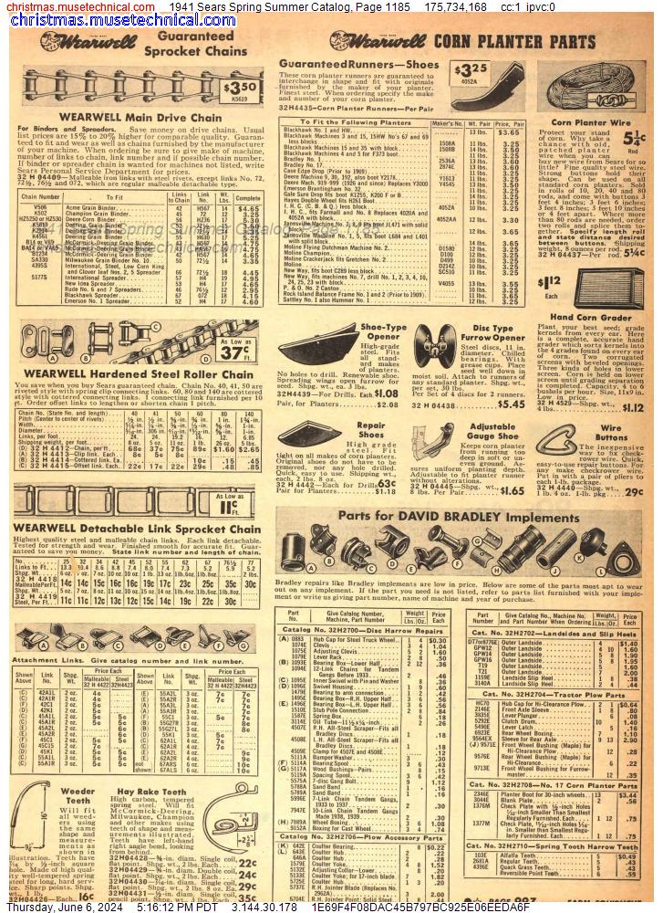 1941 Sears Spring Summer Catalog, Page 1185