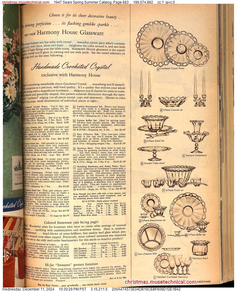 1947 Sears Spring Summer Catalog, Page 683