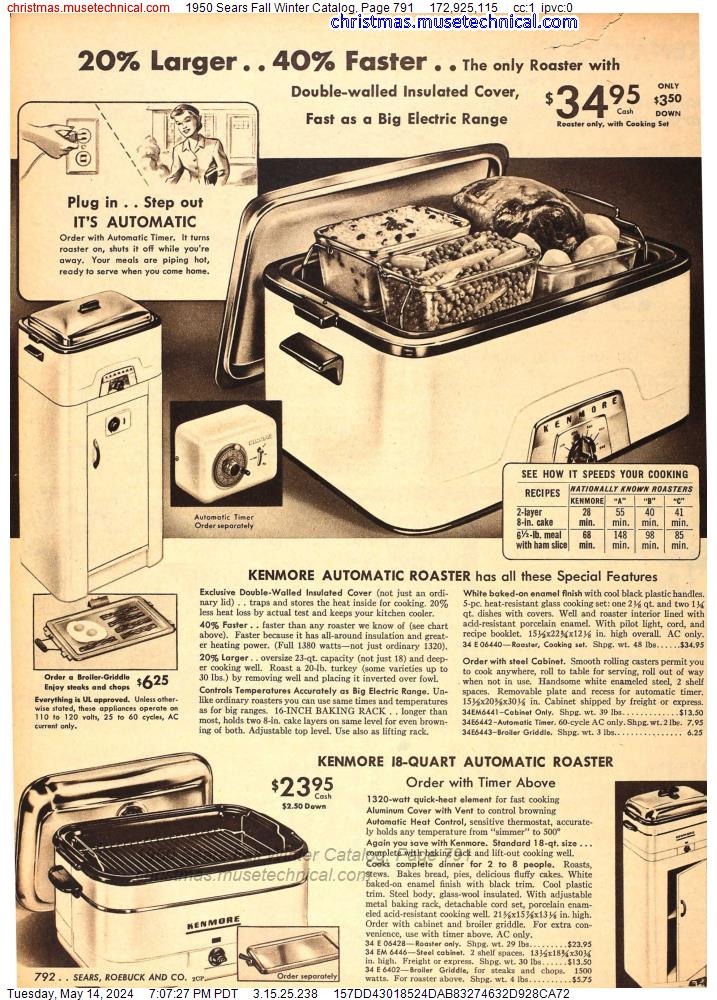 1950 Sears Fall Winter Catalog, Page 791