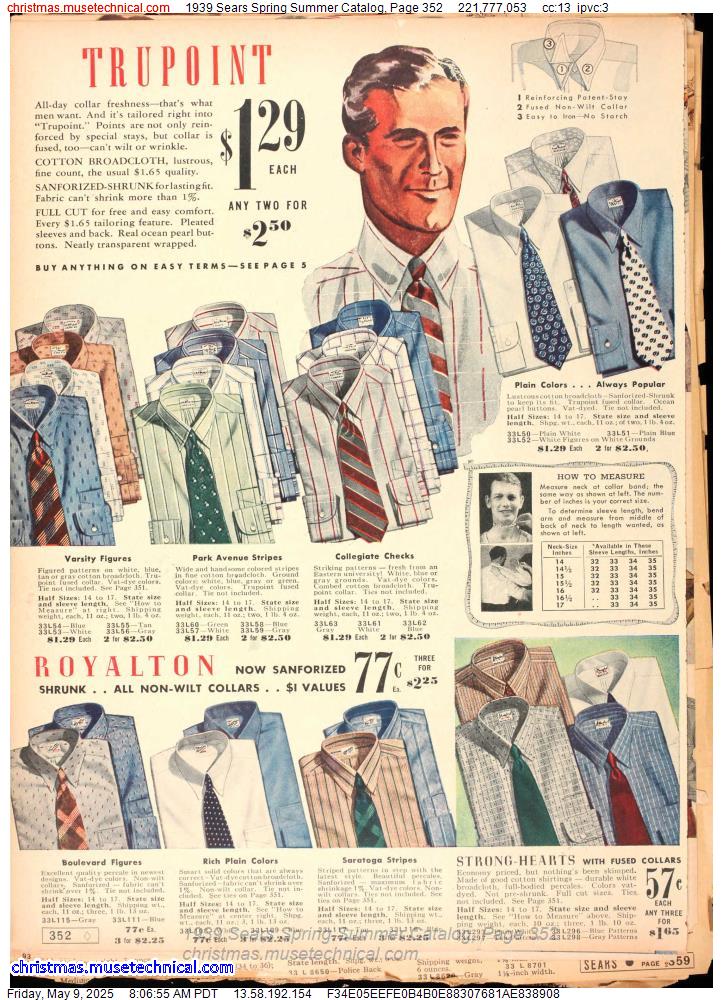 1939 Sears Spring Summer Catalog, Page 352