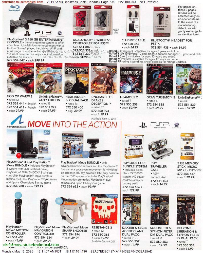 2011 Sears Christmas Book (Canada), Page 736