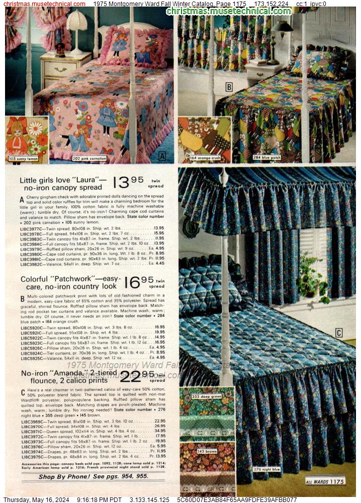 1975 Montgomery Ward Fall Winter Catalog, Page 1175