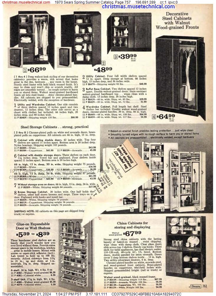 1970 Sears Spring Summer Catalog, Page 757