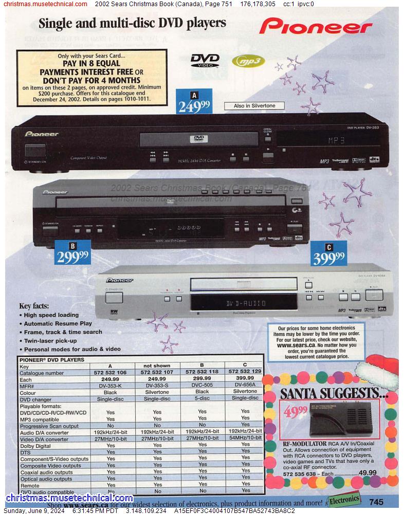 2002 Sears Christmas Book (Canada), Page 751