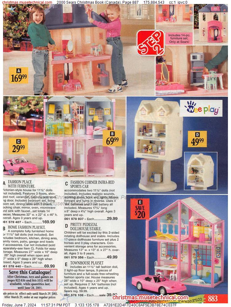 2000 Sears Christmas Book (Canada), Page 887
