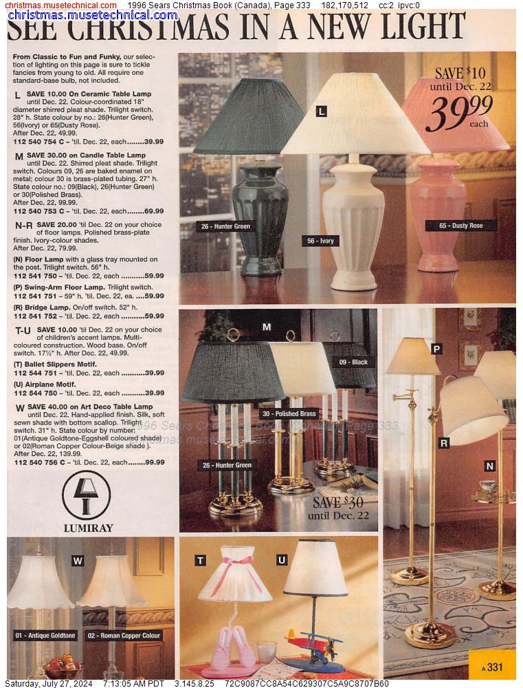 1996 Sears Christmas Book (Canada), Page 333