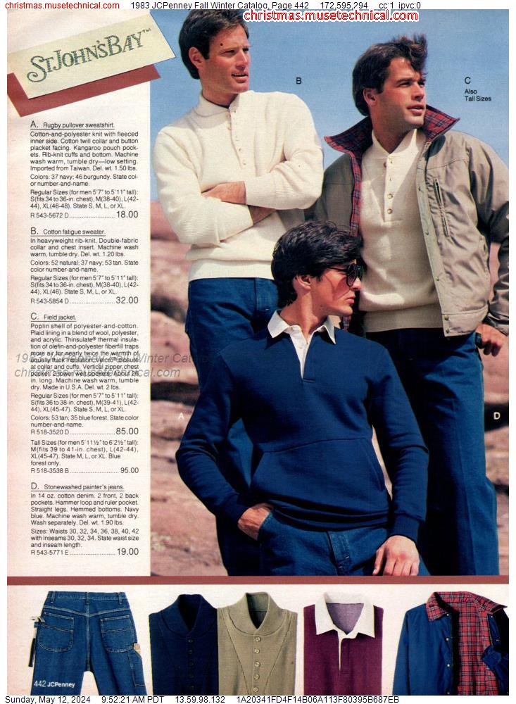 1983 JCPenney Fall Winter Catalog, Page 442