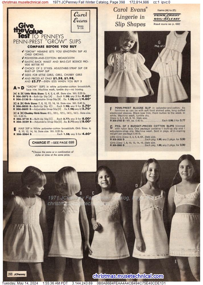 1971 JCPenney Fall Winter Catalog, Page 398