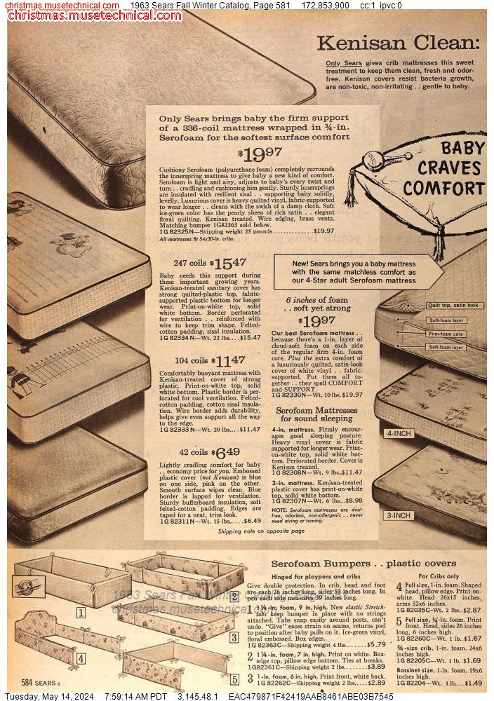 1963 Sears Fall Winter Catalog, Page 581