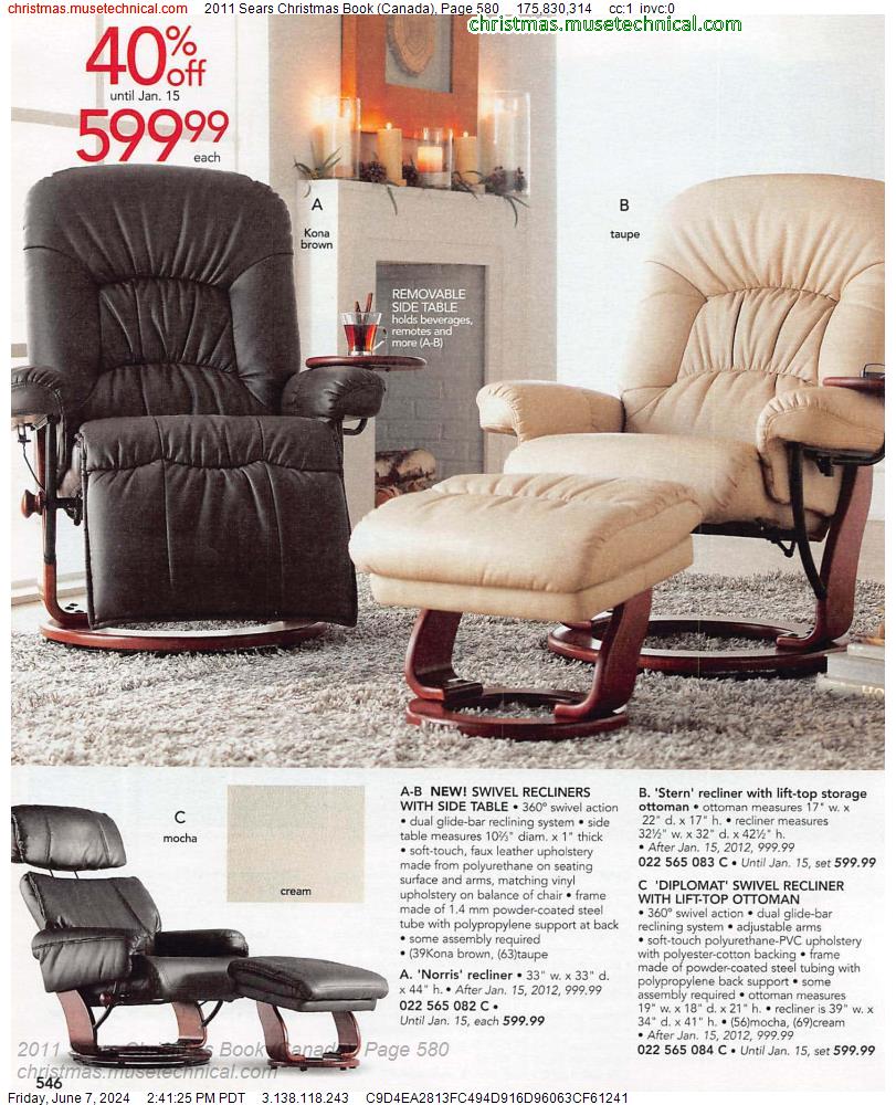 2011 Sears Christmas Book (Canada), Page 580