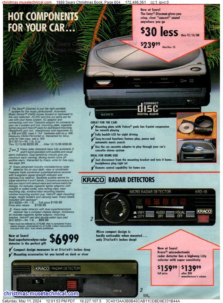 1988 Sears Christmas Book, Page 604