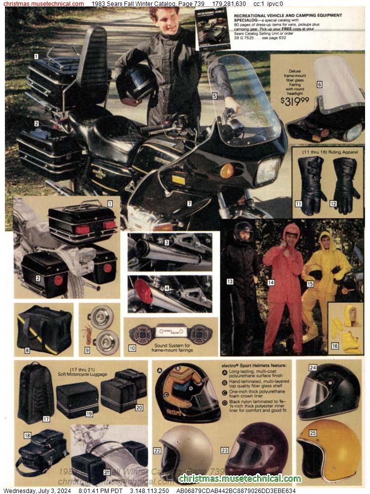 1983 Sears Fall Winter Catalog, Page 739
